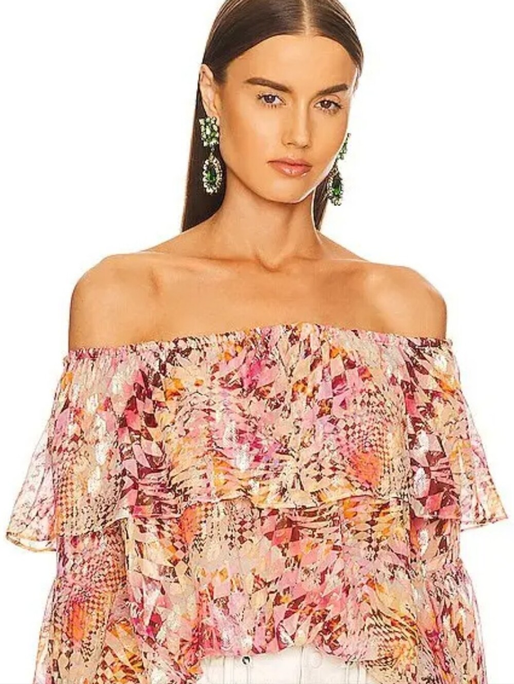 Luna Top in Optic Geo